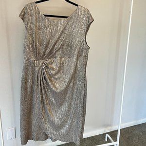 Dressbarn Collection Plus Size Metallic Dress